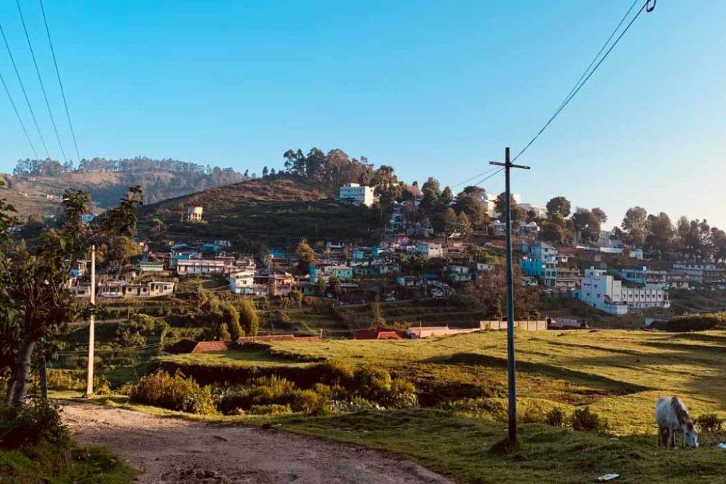 The monsoon season in Kodaikanal during best places to visit in July in India.