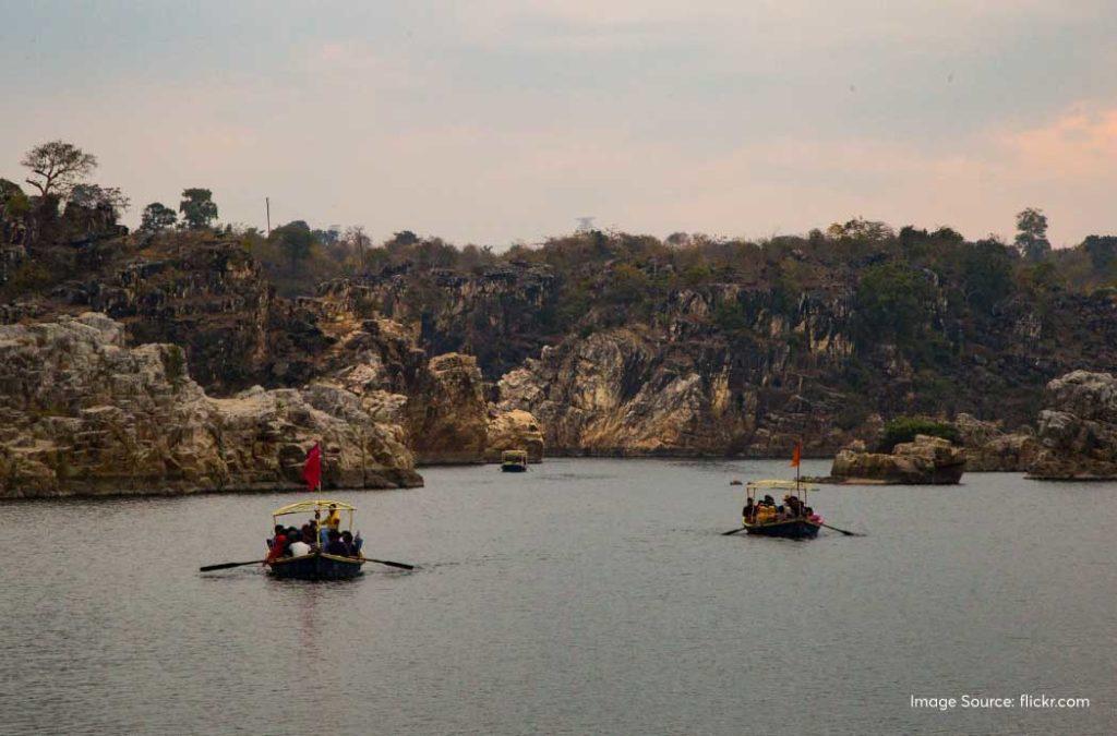 Best boating opportunity at Bhedaghat during places t visit near Nagpur.