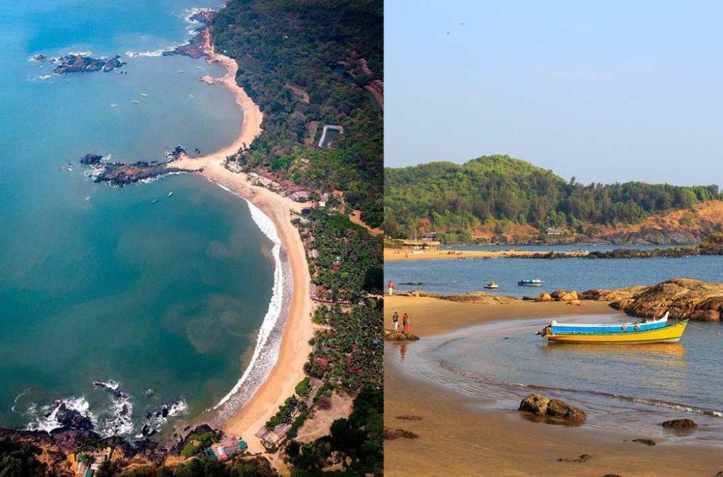 One of the most scenic beaches in India with Om symbol