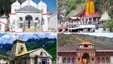 Images of four peeths for Char dham yatra in Uttarakhan
