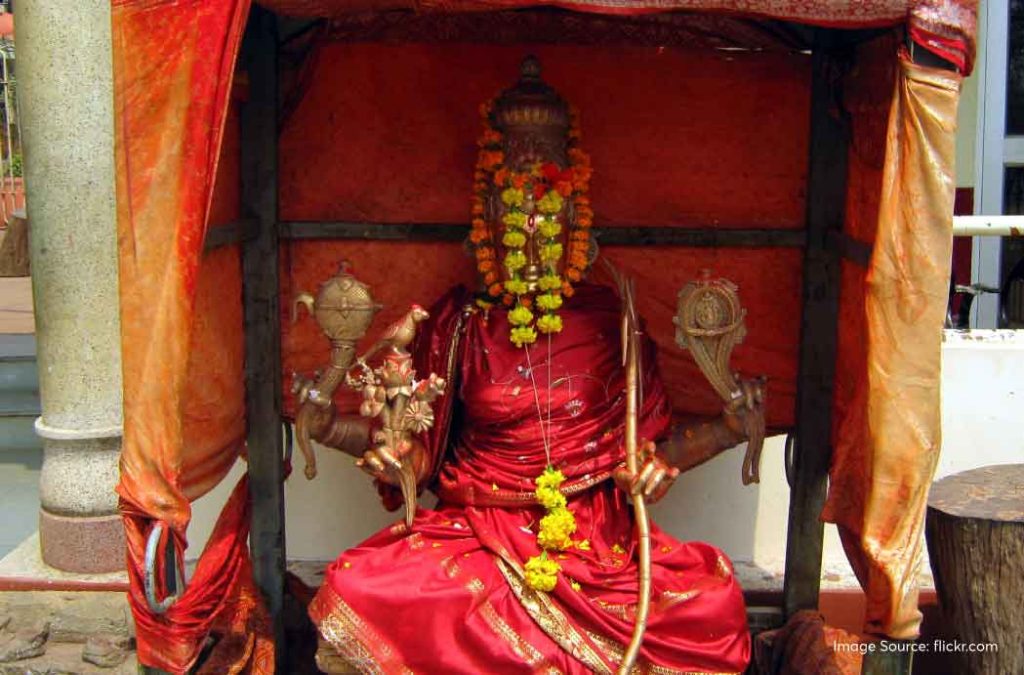 Goddess Kamakhya Idol is worshipped with great devotion at Kamakhya Temple.