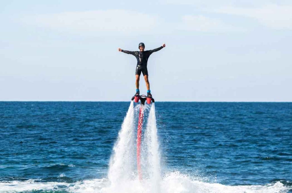 Flyboarding is one of the most exciting activities to do in Goa