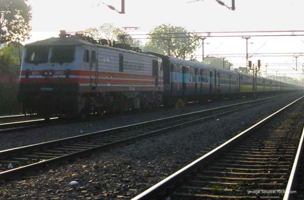Take a train to reach places to visit in Prayagraj.