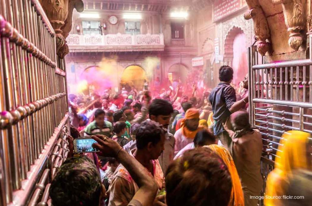 Banke Bihari Temple is one of the most popular religious places to visit in Vrindavan.