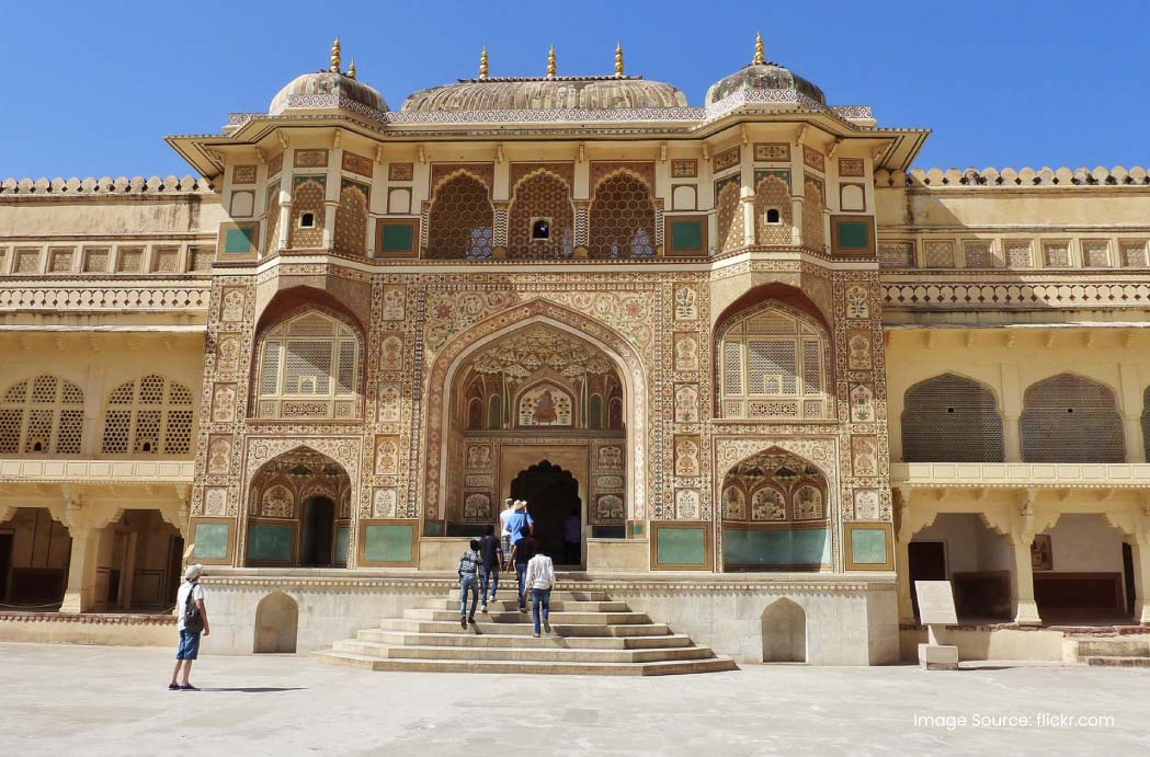 Visit Amer Fort to explore the royal heritage of Rajasthan.