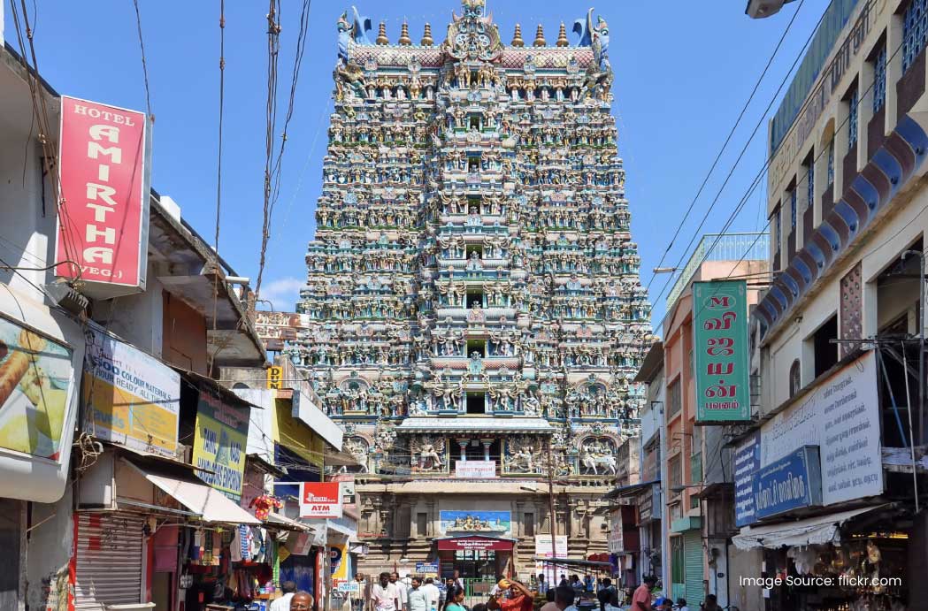 Meenakshi Amman Temple is dedicated to Goddess Meenakshi.