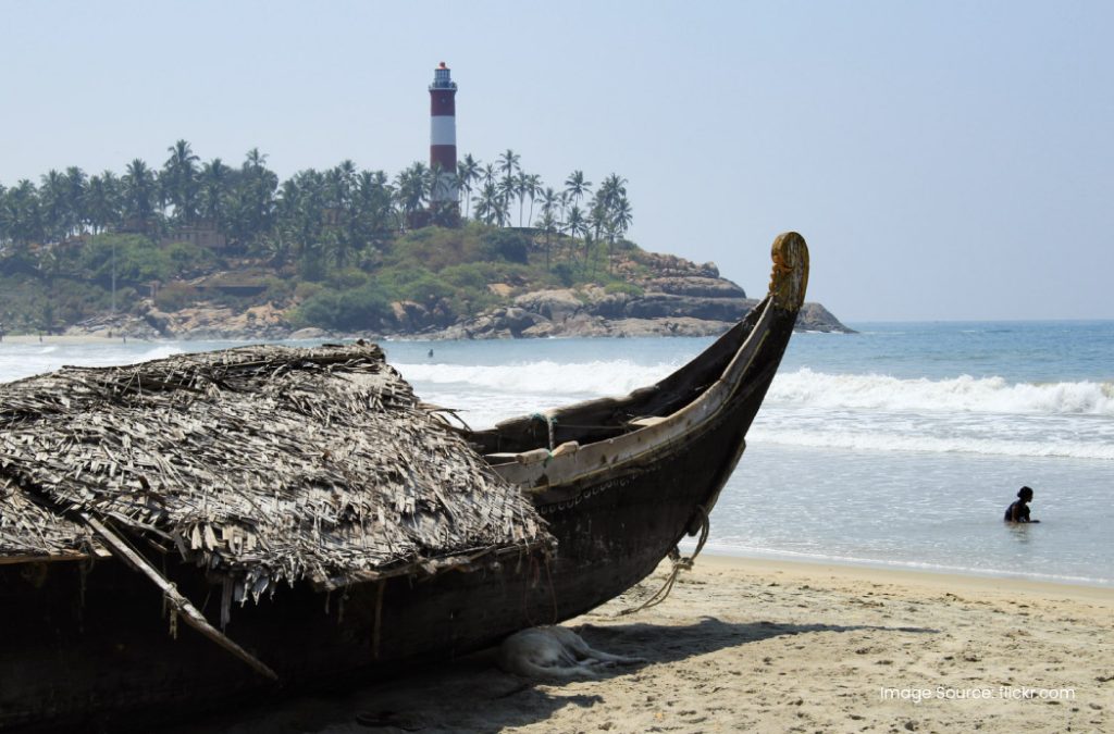 Vizhinjam Lighthouse is one of the best places to visit near Kovalam Beach.