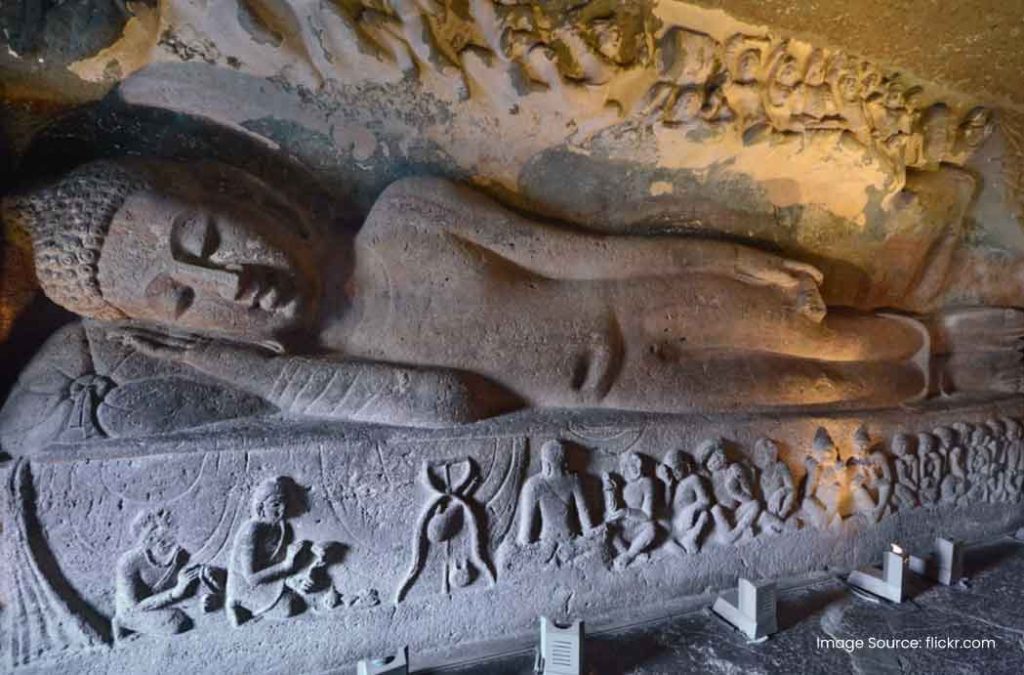 The best time to visit Ajanta Caves is during the winter months from October to February.