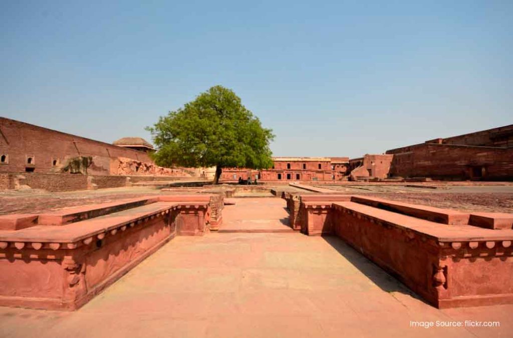 Agra Fort was the royal residence for 4 generations of Mughal dynasty.