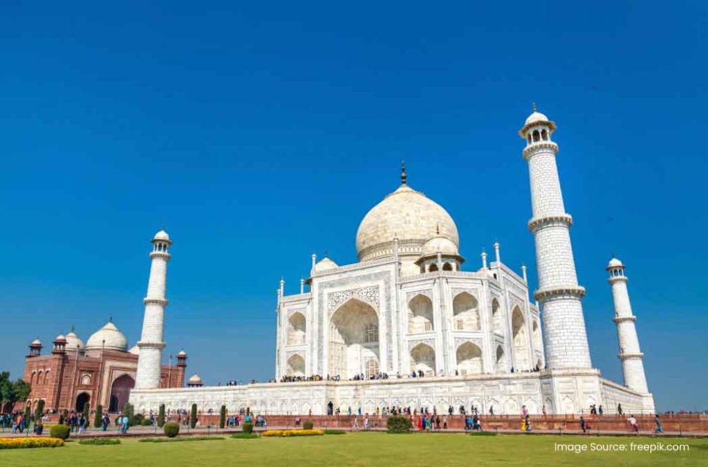 Taj Mahal is one of the most-visited places near Agra Fort.