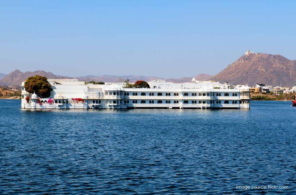 Lake Palace is a beautiful place to visit at Lake Pichola.