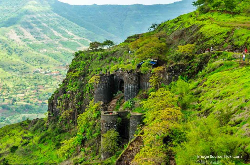 Sinhagad Fort is a scenic tourist spot in Maharashtra.